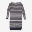 Jumper dress grey and navy