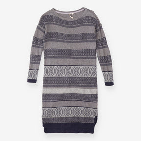Jumper dress grey and navy