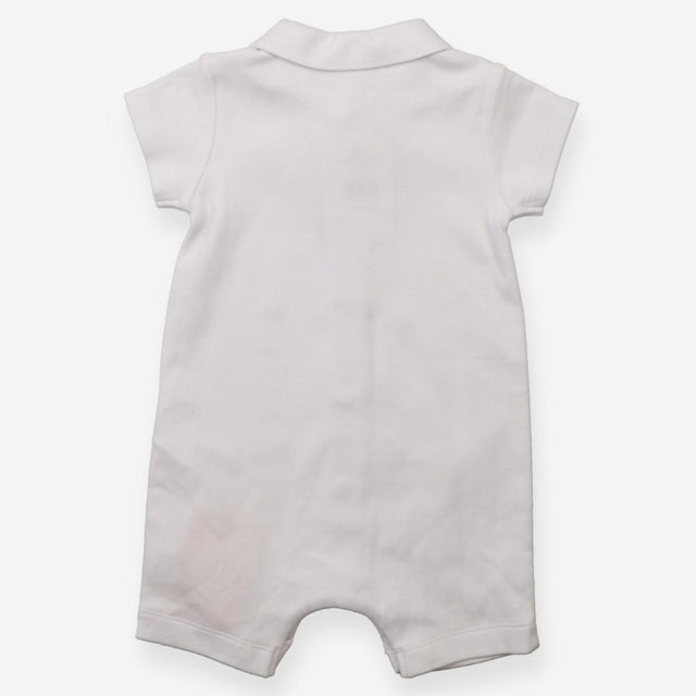 Romper Shortie White Transport Applique