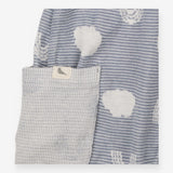 Joggers blue with clouds and rainbows