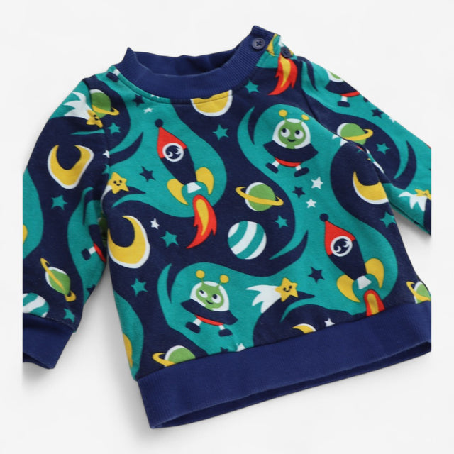 Sweatshirt Jersey UFO Print
