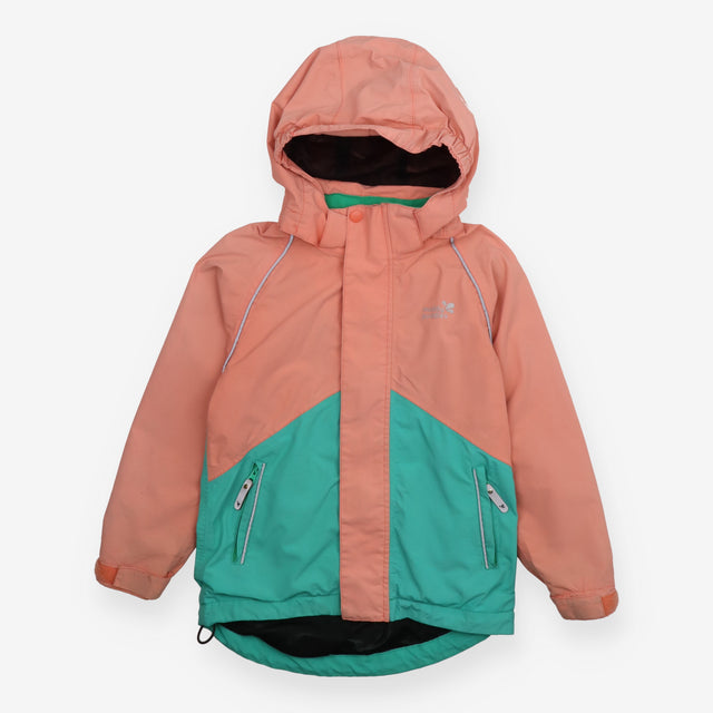 Raincoat Unlined Salmon and Green