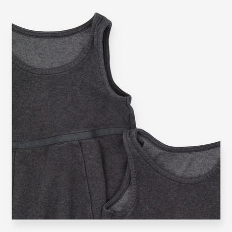 School pinafore grey jersey 2pk