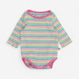 Bodysuit Rainbow Stripe with Frill Sleeve