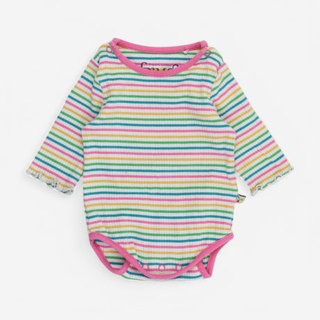 Bodysuit Rainbow Stripe with Frill Sleeve