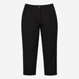 Black Ecovero Viscose Stretch High Waist Straight 