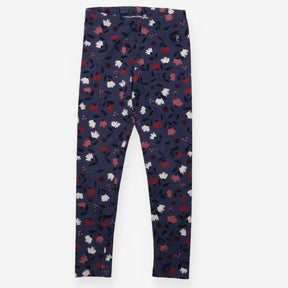 Blue floral leggings