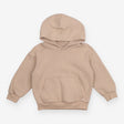 Hoodie Beige Front Pocket Plain