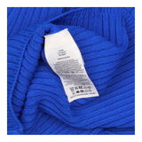 Cardigan Cobalt Blue Ribbed V Neck Button Front Cr