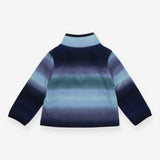 Fleece quarter zipped navy green