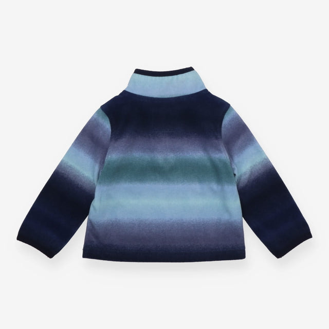 Fleece quarter zipped navy green