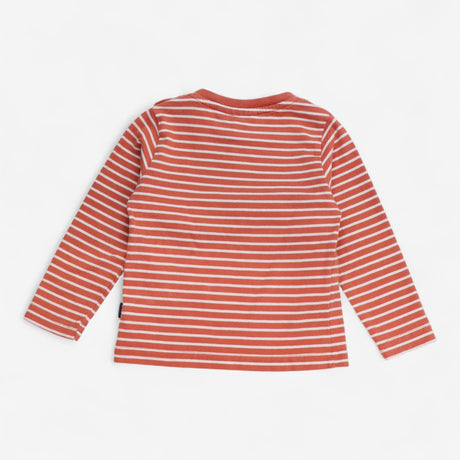 T-shirt Long Sleeve Orange with Yellow neck