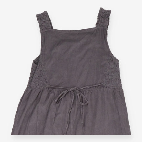 Alice Cord Jumpsuit Grey | Smocked Straps