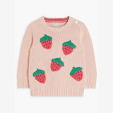 John Lewis Baby Strawberry  Jumper, Pink