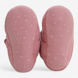 Pram shoes pink fleece lined
