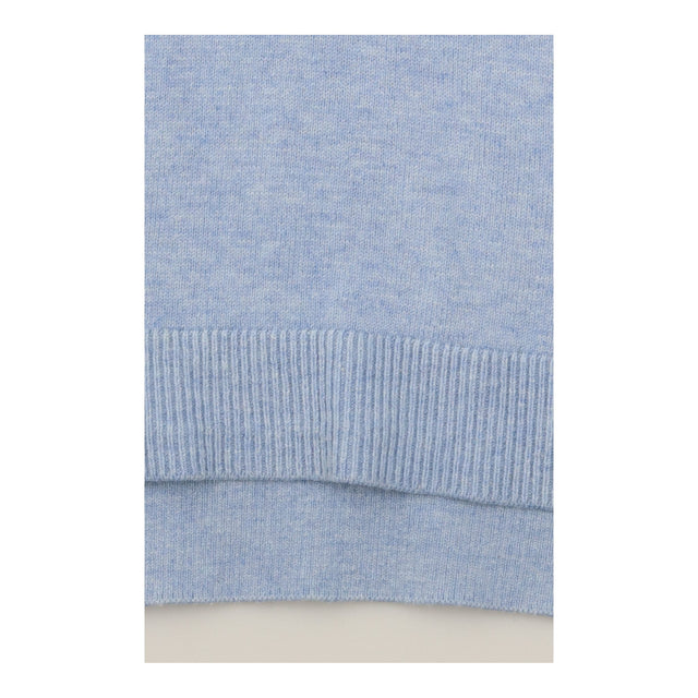Jumper Light Blue White Striped Crew Neck