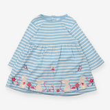 Blue Striped Mice Dress 