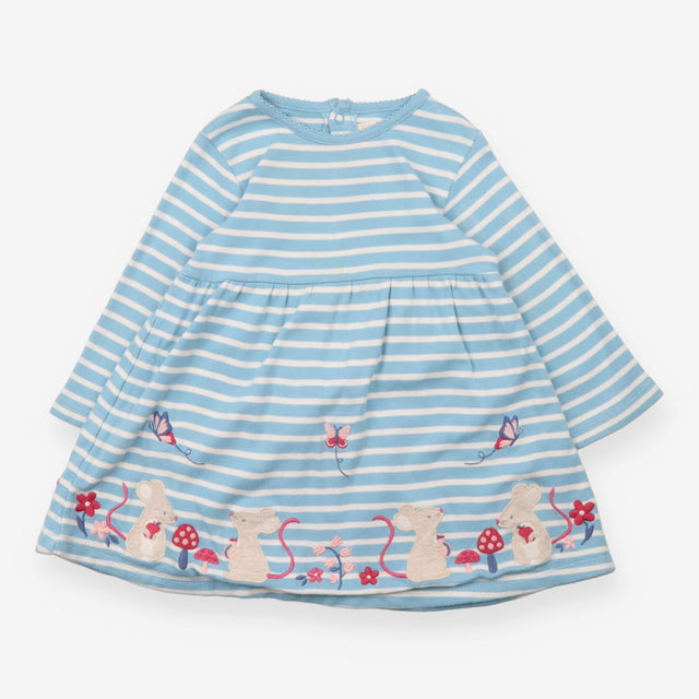 Blue Striped Mice Dress 