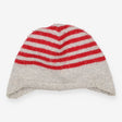 Winter hat grey red stripe