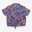 Top shirt blue floral