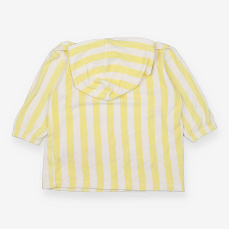 Poncho toweling yellow and white striped
