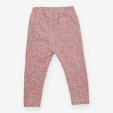 Pink floral leggings