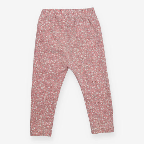 Pink floral leggings