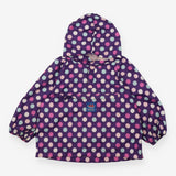 Pack Away Jacket Purple Spotted