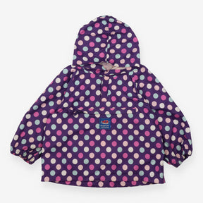 Pack Away Jacket Purple Spotted
