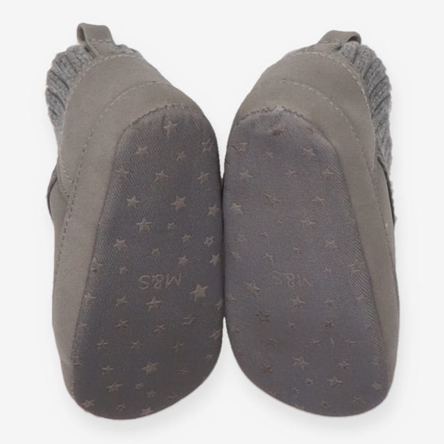 Booties Grey with Star Bottoms