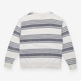 White Striped Crewneck Sweatshirt