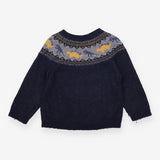 Navy Dinosaur Knit Sweater
