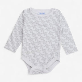 Bodysuit Long Sleeve Grey Elephants