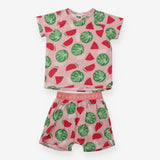 Pyjamas T-shirt and boxers pink with watermelons