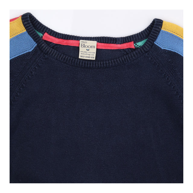 Jumper Navy Rainbow Stripe Shooting Star Organic C