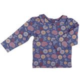 Peter Pan Collar Blouse - Winter Bloom