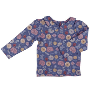 Peter Pan Collar Blouse - Winter Bloom