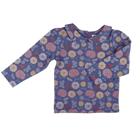 Peter Pan Collar Blouse - Winter Bloom