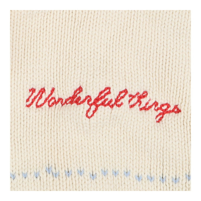 Binky thick knit wonderful things cream cardigan