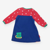 Organic Penguins' Christmas Applique T-Shirt Dress