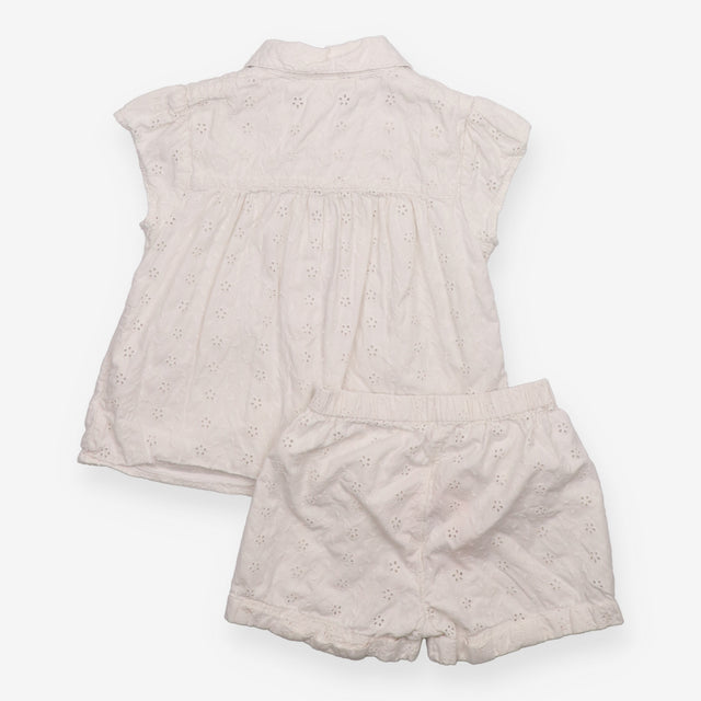 Pyjamas shortie broderie anglaise white 