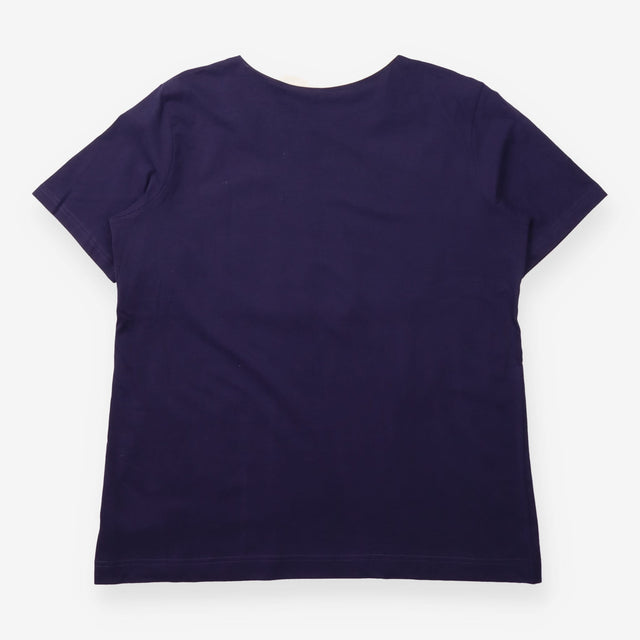 T-Shirt Navy Blue Rainbow Stripe Crew Neck