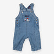 Blue denim dungarees seagull seal and crab