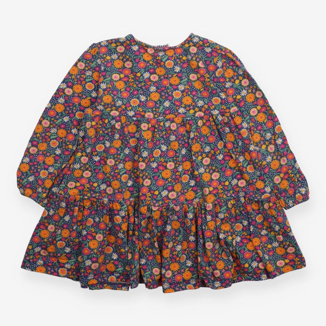 Navy Daisies and Sunflowers Dress