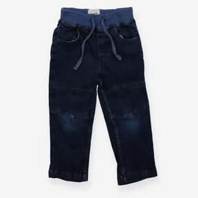 Pull On Trousers Denim Drawstring