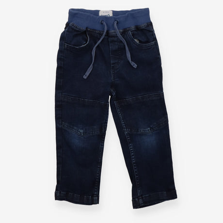 Pull On Trousers Denim Drawstring