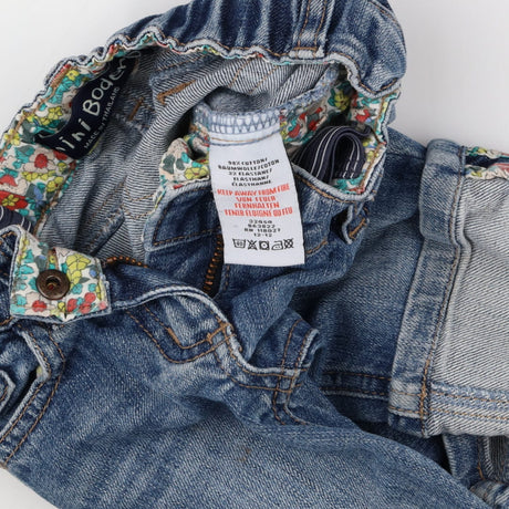 Denim Cuffed Cropped Jeans