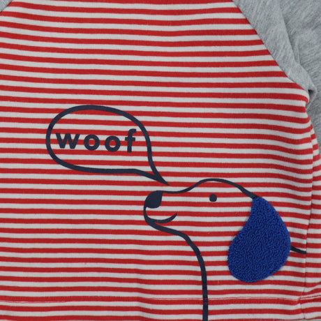 Dog red and blue tee and joggers set