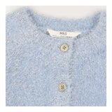 Cardigan blue mohair and silver sparkle thread