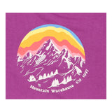 Hoodie Purple With Rainbow and Mountain